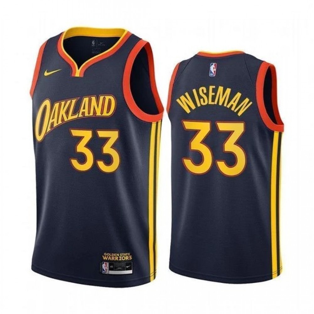 Men's Golden State Warriors James Wiseman #33 Navy 2020/21 Swingman Jersey - City Edition-Pro Kit Vault | Brand New 26/27 Sports Jerseys